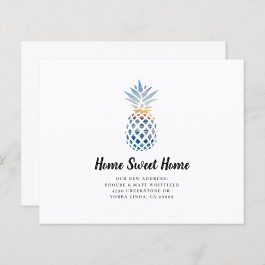 住所エレガントの変更の告知 (正面/裏面)