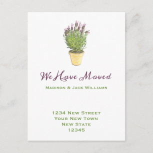 住所エレガントの変更  お知らせ ポストカード