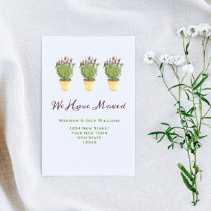 住所エレガントの変更  お知らせ ポストカード