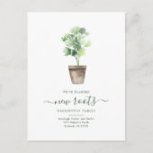 住所エレガントの変更 案内ポストカード (正面)