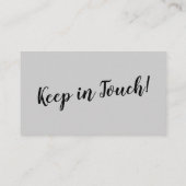 住所エレガントクミニマルリームカードの変更 エンクロージャーカード (裏面)