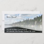 住所エレガント変更フォトカカスタムード 案内状 (正面)