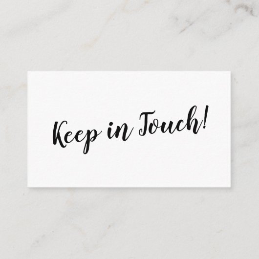 住所エレガント挿入カーミニマルドの変更 エンクロージャーカード (裏面)