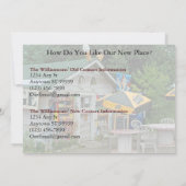 住所カおもしろいードの個人変更-ノースウッズ 案内状 (裏面)