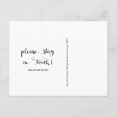 住所カラフルの植物写真の変更 案内ポストカード (裏面)