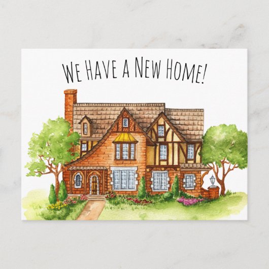 住所カラフルはがきの英文タグの変更 ポストカード (正面)