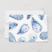 住所カードのオイスターブルー水色変更 出欠カード (裏面)