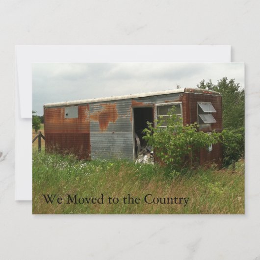 住所カードのプライベート変更:国に移動 案内状 (正面)