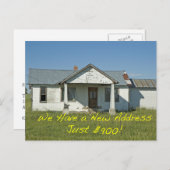 住所カードの変更：わずか$900 案内ポストカード (正面/裏面)