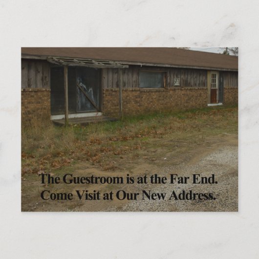 住所カードの変更：ゲストルーム 案内ポストカード (正面)