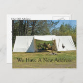 住所カードの変更 – テント 案内ポストカード (正面/裏面)