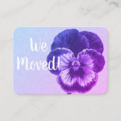 住所カードの変更 名刺 (正面)