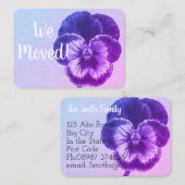 住所カードの変更 名刺 (正面/裏面)