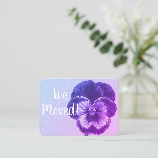 住所カードの変更 名刺 (スタンド正面)