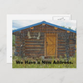 住所カードの変更:山小屋 案内ポストカード (正面/裏面)
