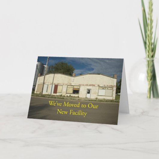 住所カードの変更：新しい施設 案内状 (正面)