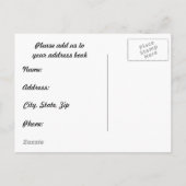 住所カードの変更 案内ポストカード (裏面)