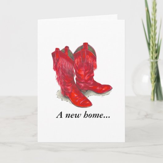 住所カードの新しいホーム変更 案内状 (正面)