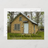 住所カードの新しい住所変更 案内ポストカード (正面/裏面)