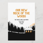 住所カードの森の新しい首 招待状 (正面)