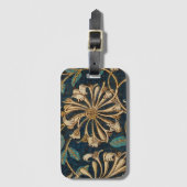 住所カード付きWilliam Morris荷物タグ ラゲッジタグ (正面縦)