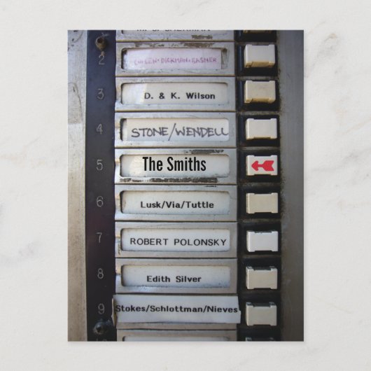 住所グランジはがきの市街地変更 案内ポストカード (正面)