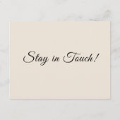 住所シンプルの変更を移動したクリーム エンクロージャーカード (裏面)