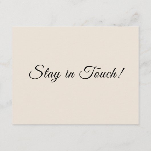 住所シンプルの変更を移動したクリーム エンクロージャーカード (裏面)