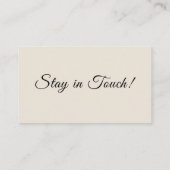 住所シンプルの変更を移動したクリーム エンクロージャーカード (裏面)