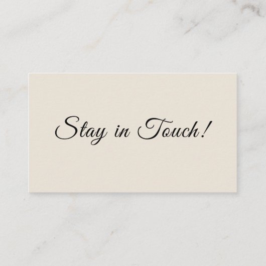 住所シンプルの変更を移動したクリーム エンクロージャーカード (裏面)