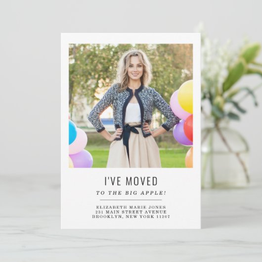 住所シンプルの変更を移動した写真の移動 案内状 (スタンド正面)