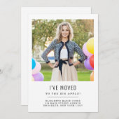 住所シンプルの変更を移動した写真の移動 案内状 (正面/裏面)