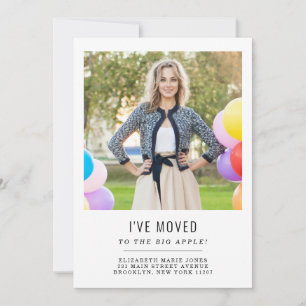 住所シンプルの変更を移動した写真の移動 案内状