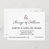 住所シンプルの変更アイコン 案内ポストカード (正面/裏面)