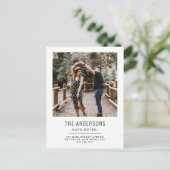 住所シンプルの引っ越しました変更の写真の移動 案内ポストカード (スタンド正面)