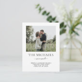 住所シンプル写真の引っ越しました変更 案内ポストカード (スタンド正面)