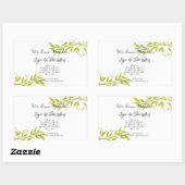 住所シールの変更 長方形シール (シート)