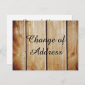 住所スタイリッシュの変更告知書 案内ポストカード (正面/裏面)