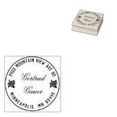 住所スタンプ(バラ) ラバースタンプ (押印)