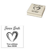 住所スタンプ ラバースタンプ (押印)