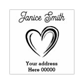 住所スタンプ ラバースタンプ (インプリント)