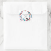 住所ステッカーのクリスマス変更 スクエアシール (バッグ)