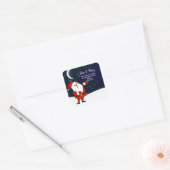 住所ステッカーの変更クリスマスサンタ スクエアシール (封筒)