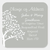 住所ステッカーの変更 スクエアシール (正面)