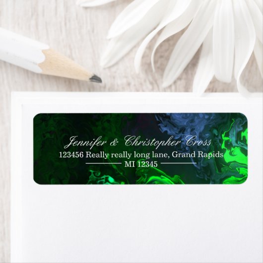 住所パーソナライズされたのシール ラベル (インサイチュ)