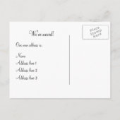 住所ビクトリアンはがきの変更 案内ポストカード (裏面)