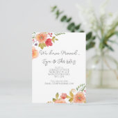 住所フローラはがきエレガントの変更 ポストカード (スタンド正面)