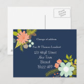 住所フローラはがき 案内ポストカード (正面/裏面)