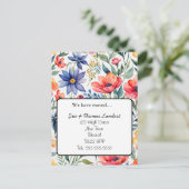 住所フローラはがき 案内ポストカード (スタンド正面)