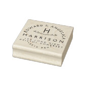 住所フローラ、花パーソナライズされたR ラバースタンプ (スタンプ)